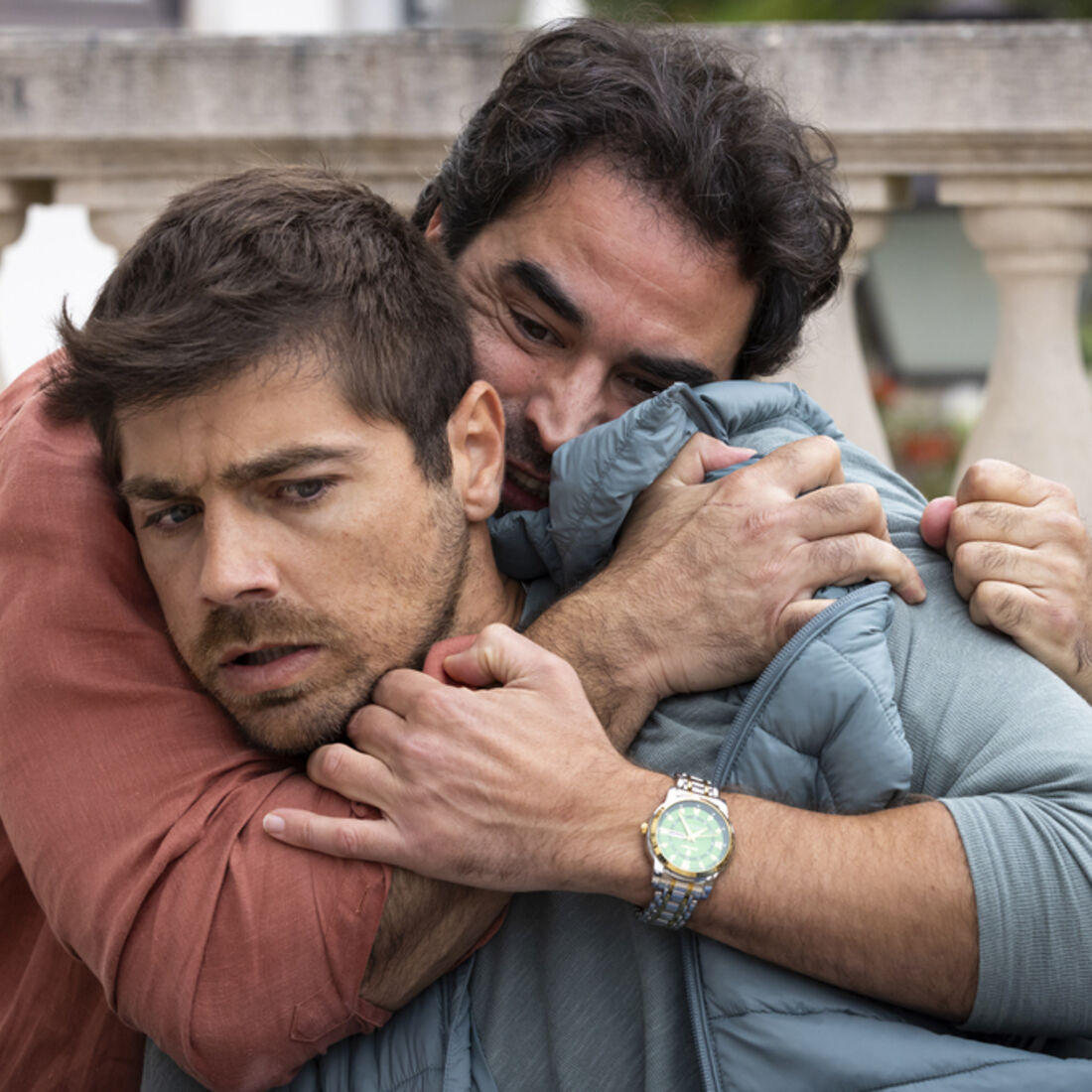 Tomás e Miguel na novela 'A Promessa'