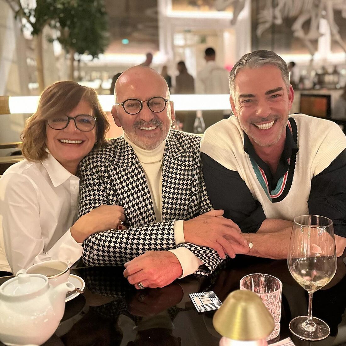 Júlia Pinheiro com o seu grande amigo Manuel Luís Goucha e Cláudio Ramos