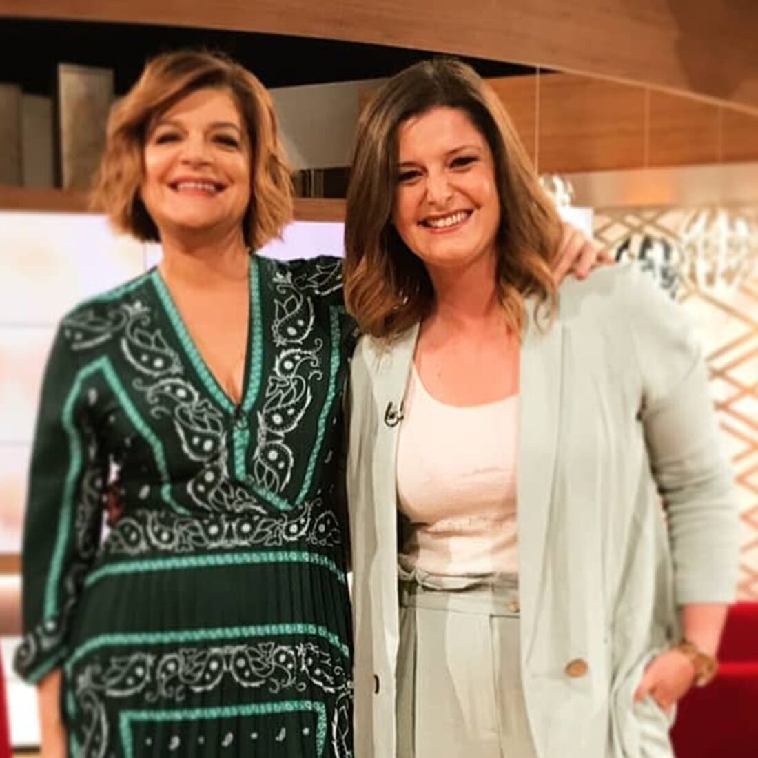 Júlia com Maria Botelho Moniz