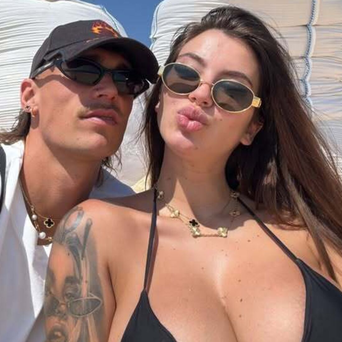 Ricardo Mangas com Carly Santos