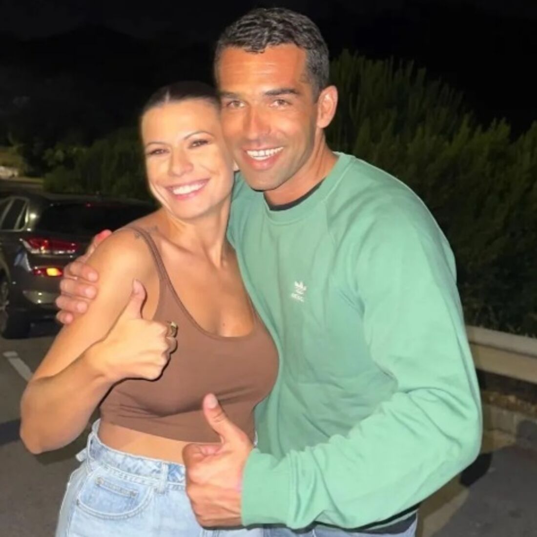 Luís Gonçalves e Márcia Soares juntos em festa de aniversário