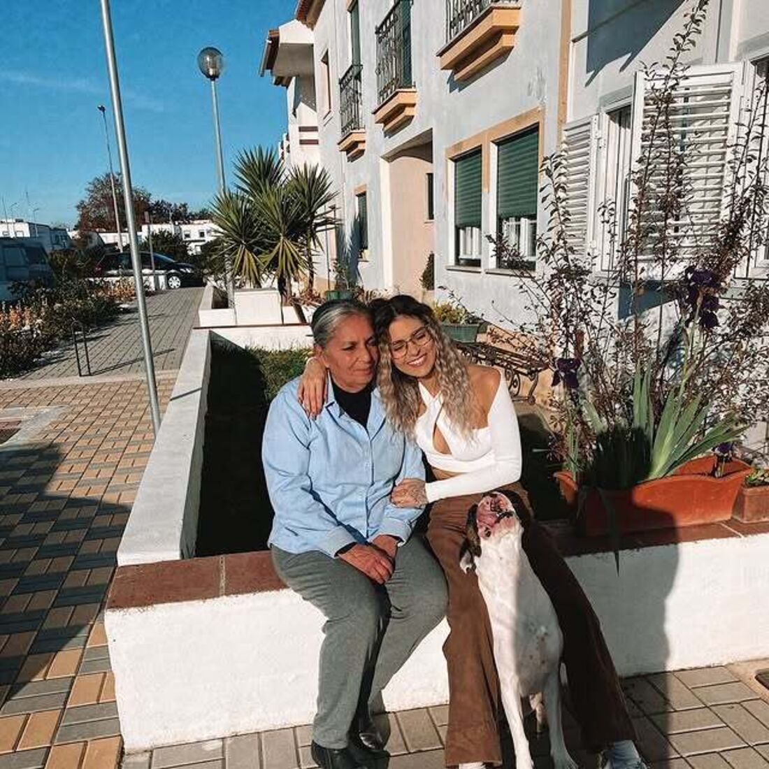 Juliana Leão com a tia