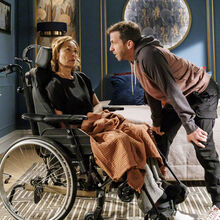 Helena e Bruno na novela 'A Promessa'