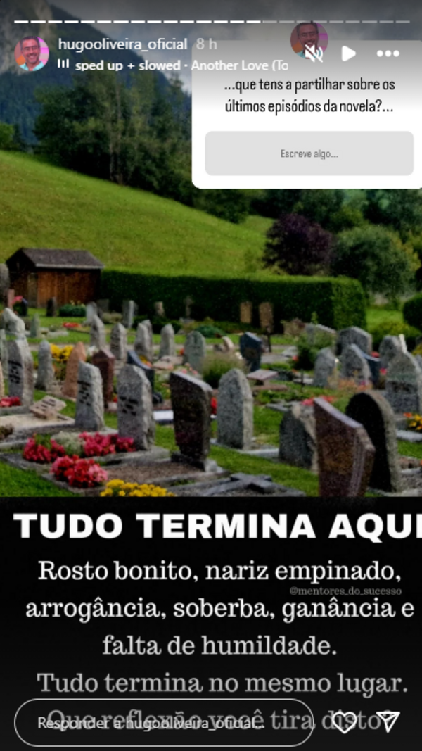 A story de Hugo Oliveira