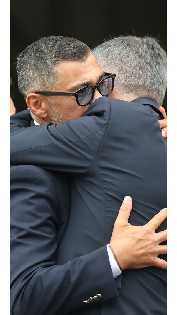Sérgio Conceição emocionado no funeral de Jorge Costa
