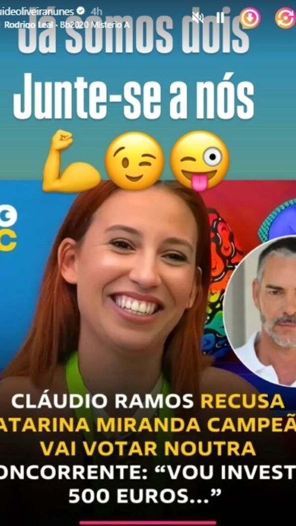 Apelo de Rui Oliveira para votar em Jéssica Vieira