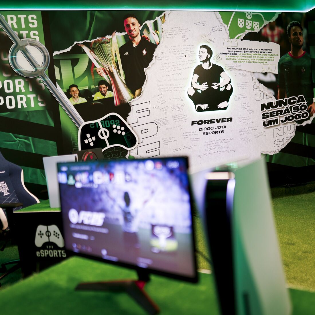 Arena Diogo Jota na Cidade do Futebol promove esports