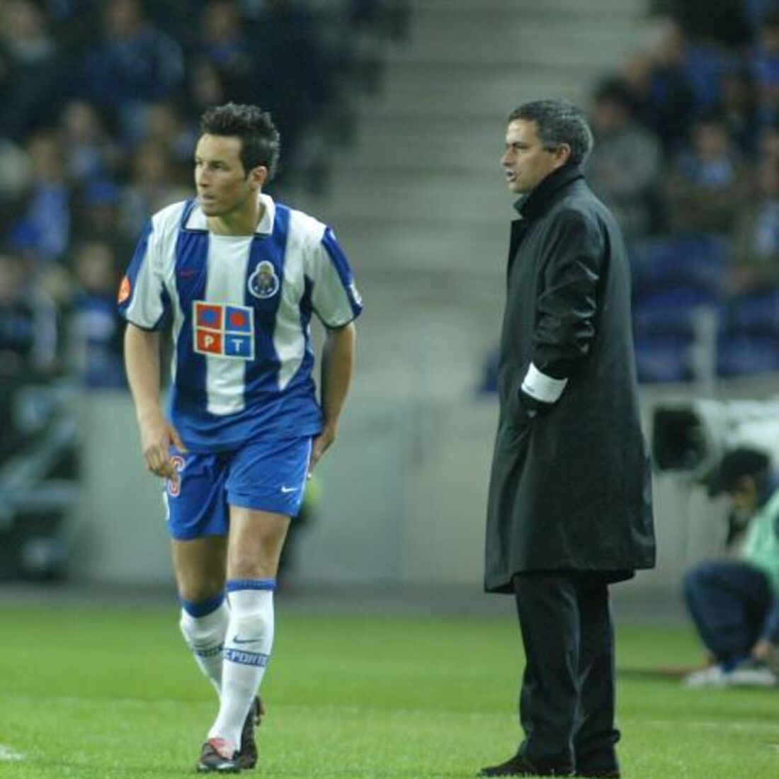 César Peixoto com José Mourinho no FC Porto