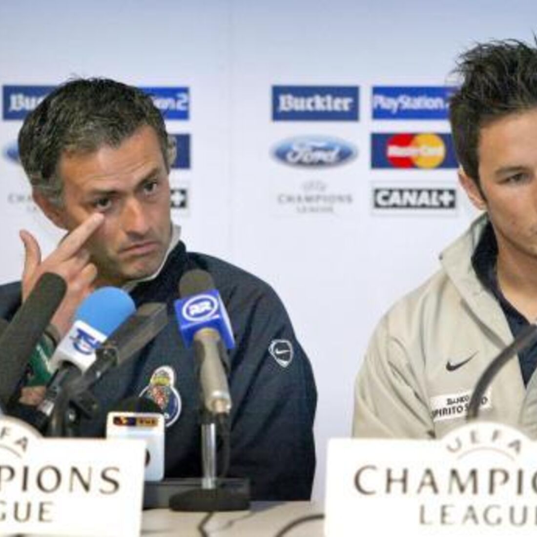 César Peixoto com José Mourinho no FC Porto