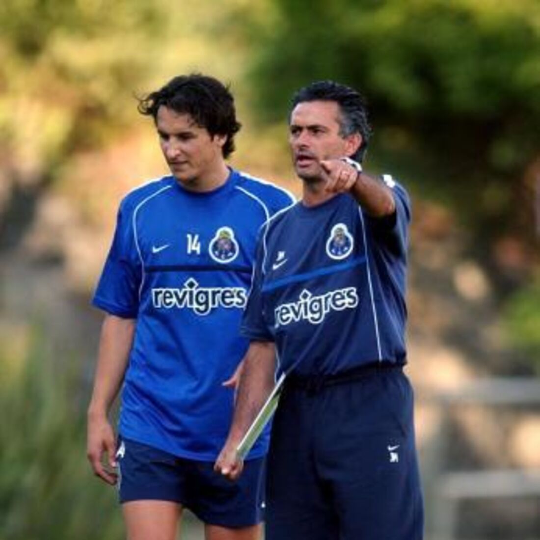 César Peixoto com José Mourinho no FC Porto