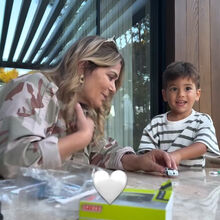 Fernanda Antunes derretida com o neto Lucas