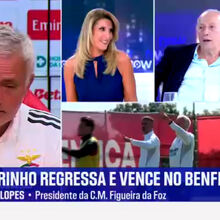 Santana Lopes relembra quando abandonou estúdio por causa de José Mourinho há 17 anos e avisa: "Se me interrompessem outra vez..."