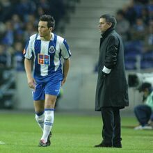César Peixoto com José Mourinho no FC Porto