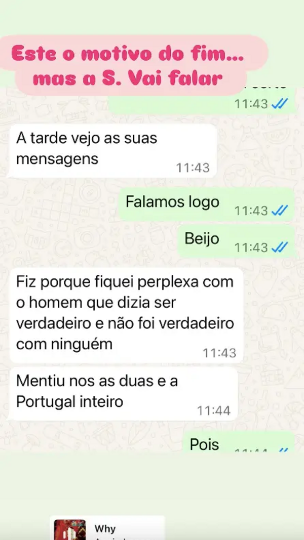Acusações de Cláudia a Hugo