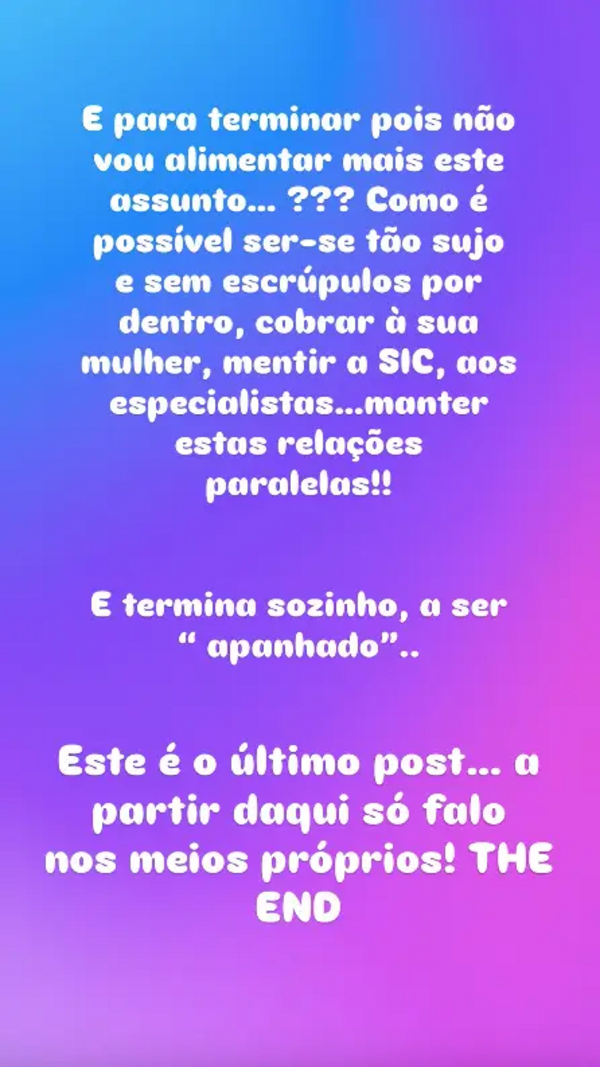 Acusações de Cláudia a Hugo