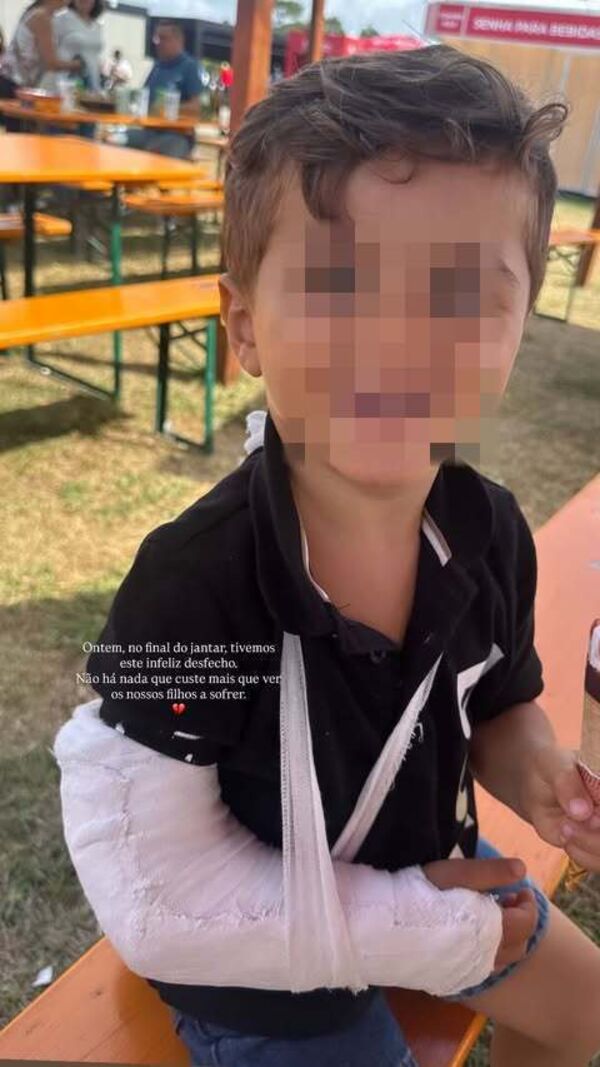 Filho de Rui Figueiredo e Jéssica sofre infortúnio