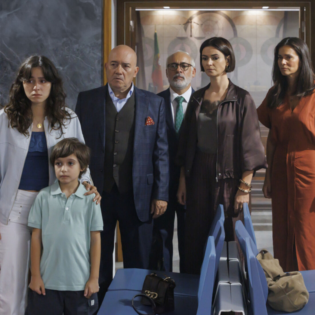 Manuel, Matilde, Afonso, Vitória e Francisco na novela 'Vitória'jpg