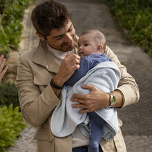 Maria, Tomás e o bebé Luís na novela 'A Promessa'