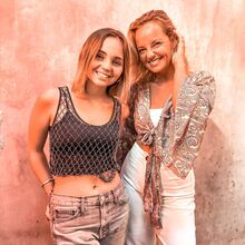 Bárbara Norton de Matos com a filha, Luz