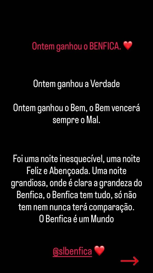 Quinaz, Benfica, story