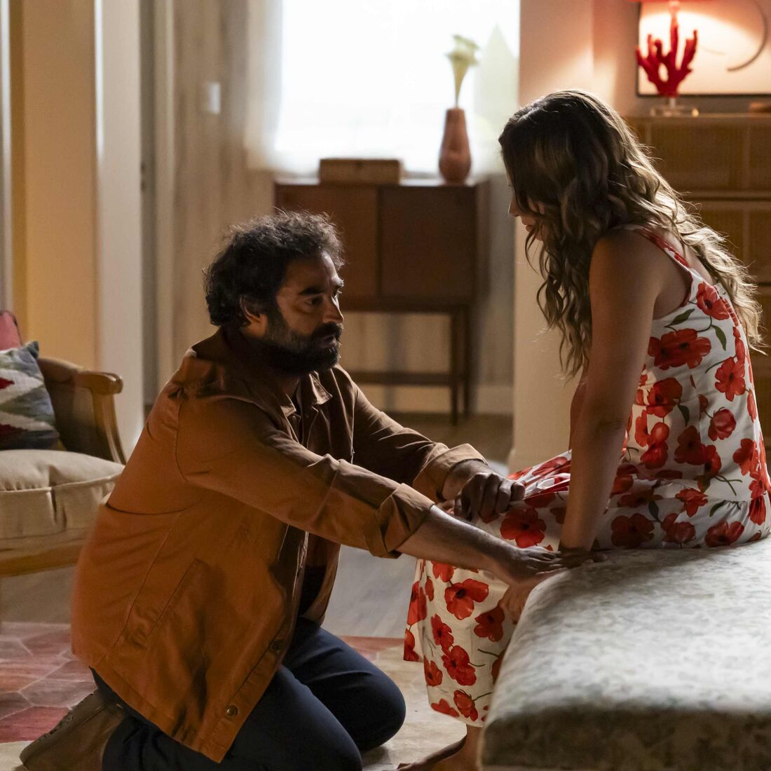 António e Flor na novela 'Terra Forte'.pg