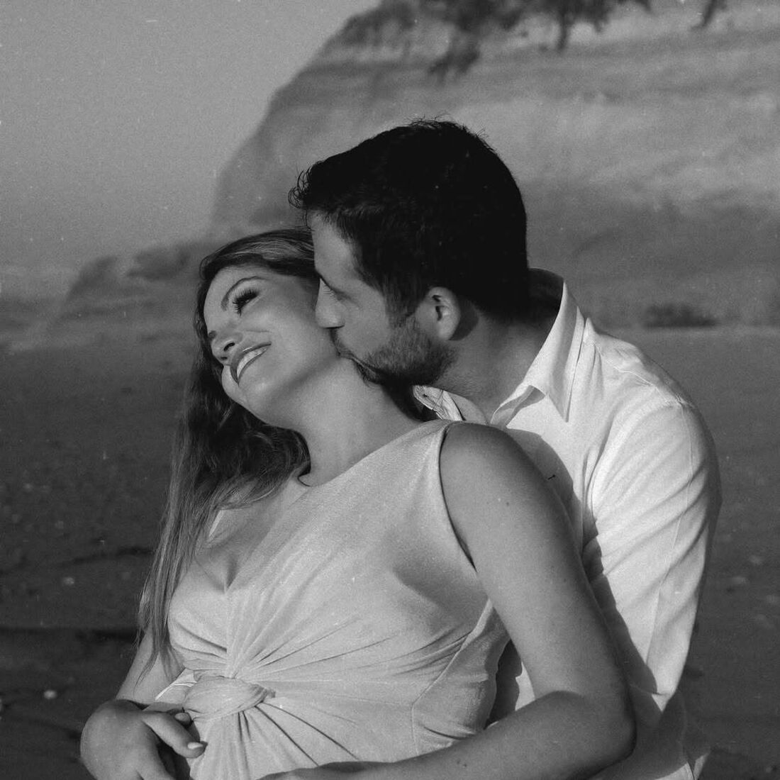 Sara Sousa Pinto e Jorge Rocha celebram a chegada do filho, Rodrigo.
