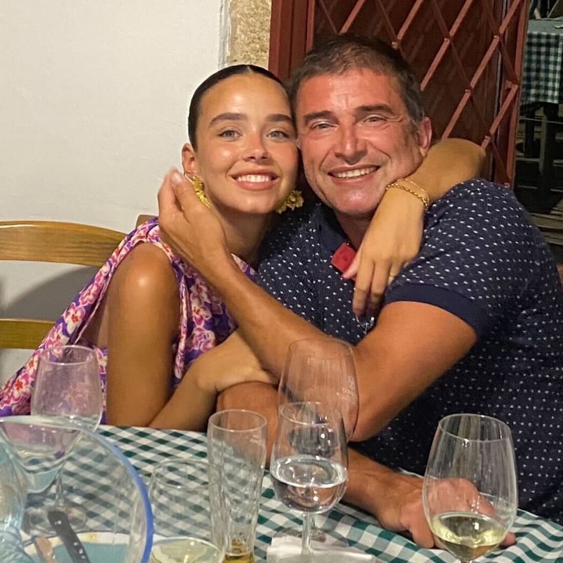 Catarina Maia com o pai