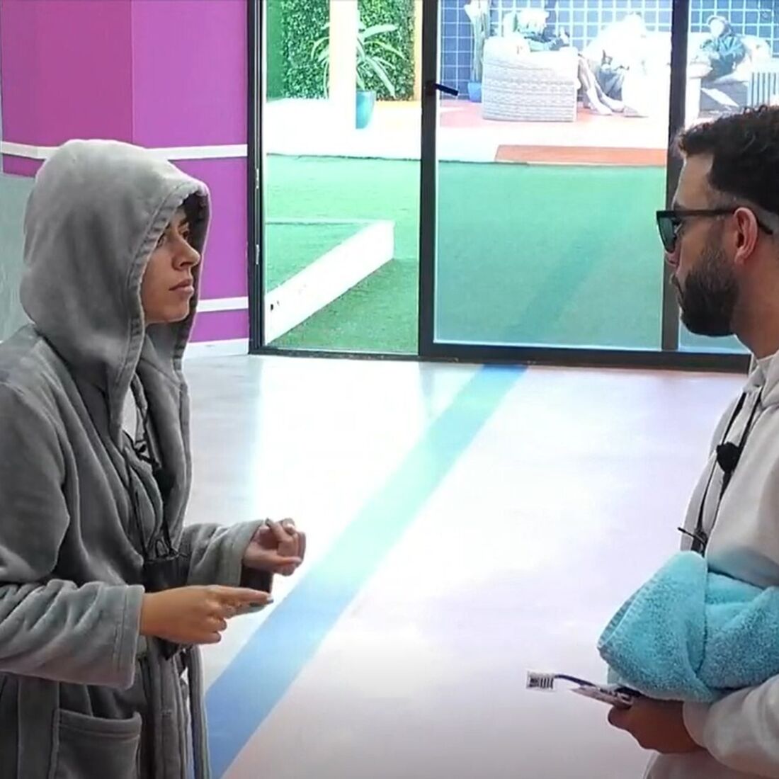 Bruna e Fábio discutem na Casa dos Segredos