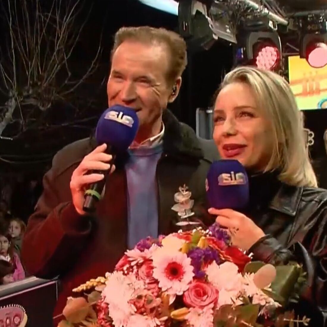 Emanuel e Luciana Abreu no Domingão