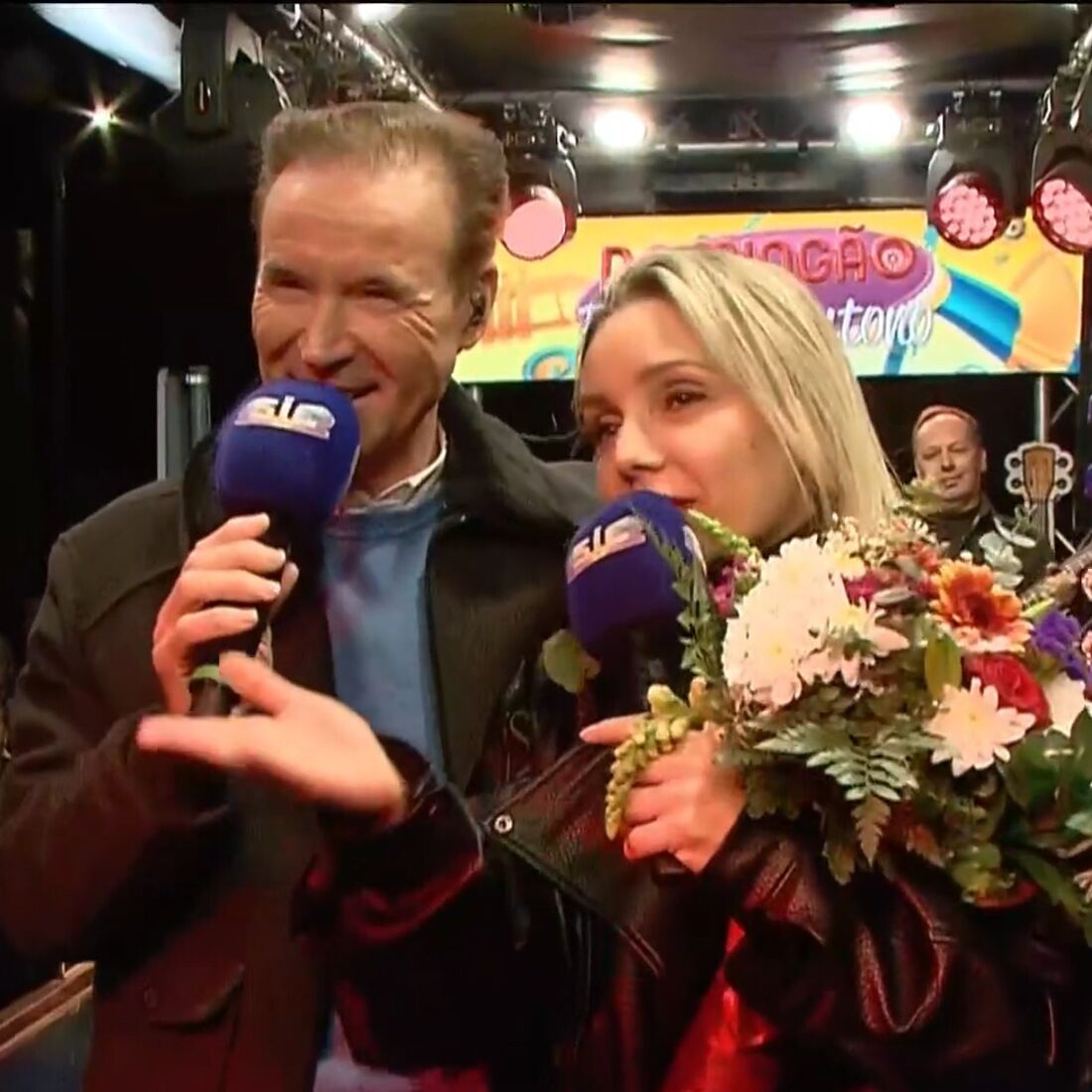 Emanuel, Luciana Abreu no último Domingão juntos