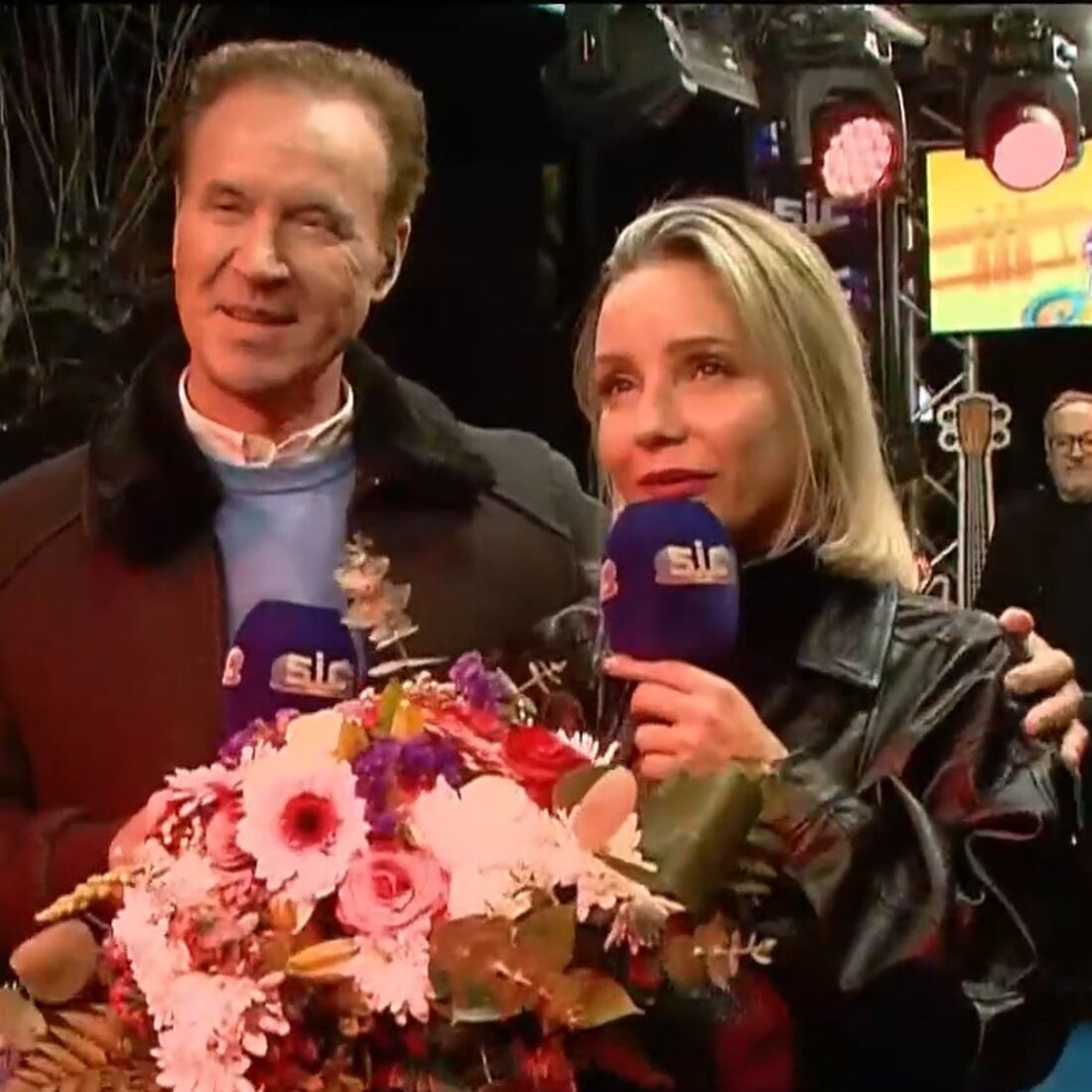 Emanuel e Luciana Abreu no Domingão