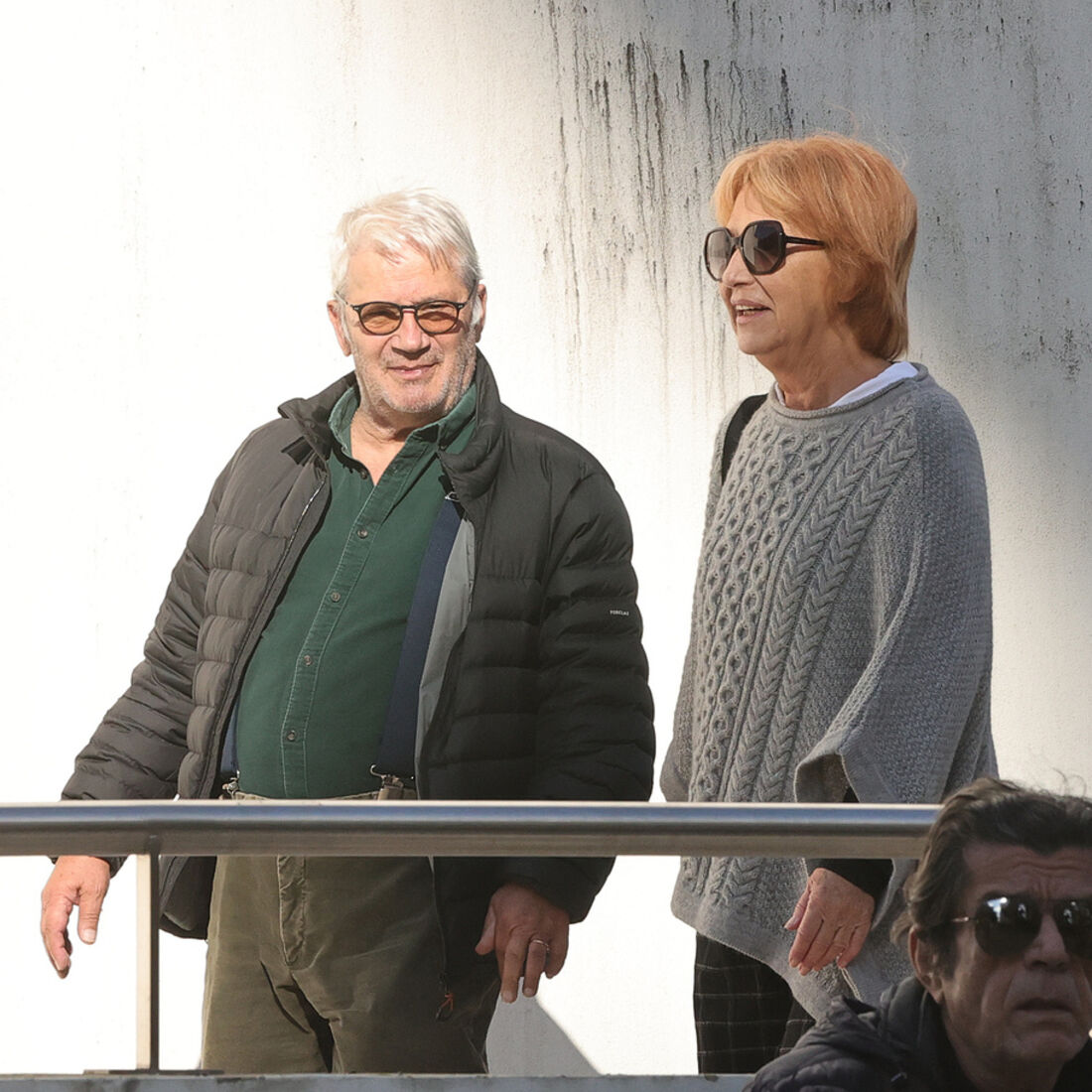 José Pedro Gomes e Isabel Medina no funeral de Almeno Gonçalves