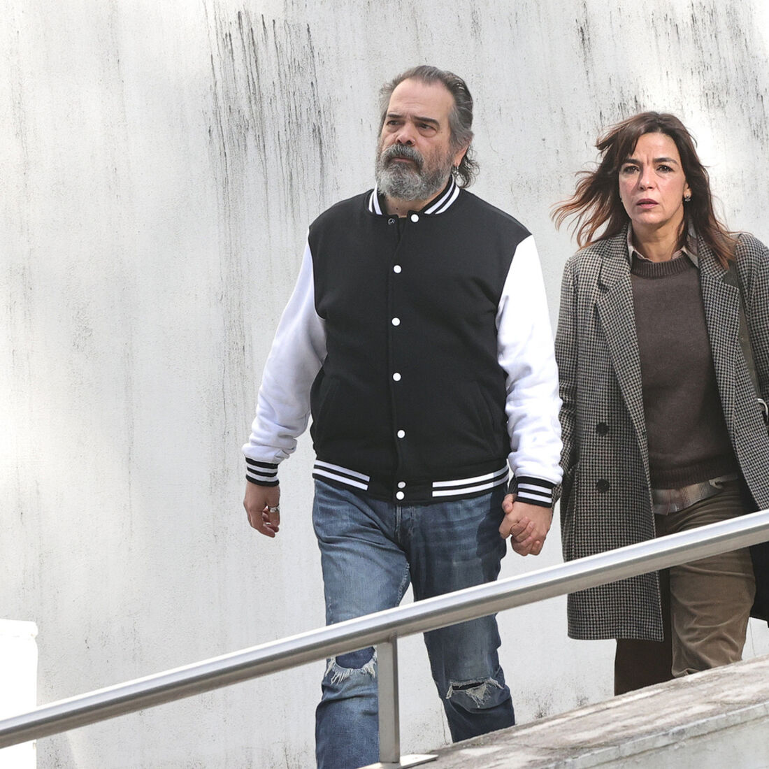 Margarida Cardeal no funeral de Almeno Gonçalves