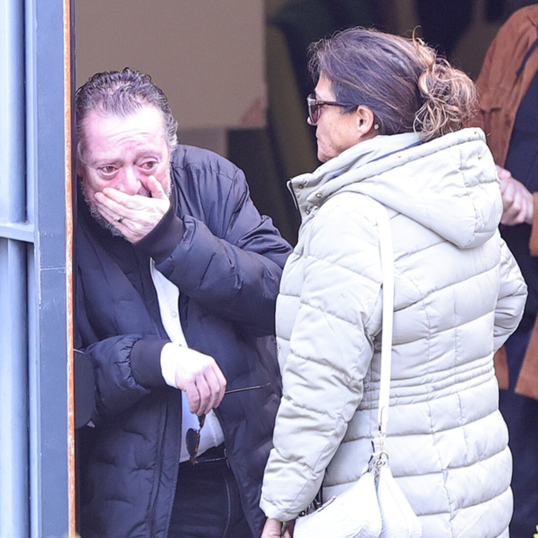 António Melo no funeral de Almeno Gonçalves