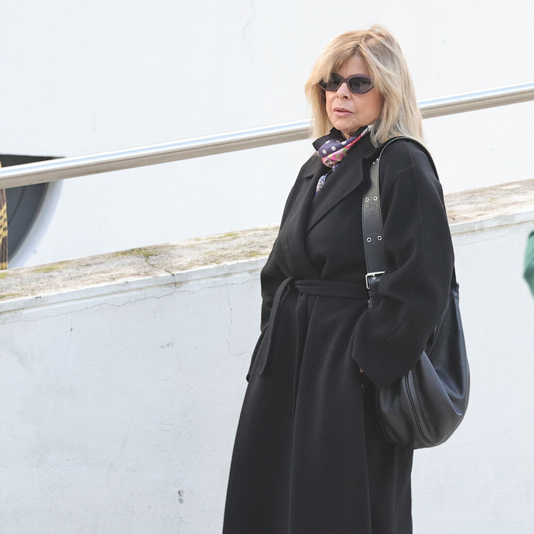 Helena Isabel no funeral de Almeno Gonçalves