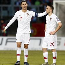 Cristiano Ronaldo e Diogo Jota