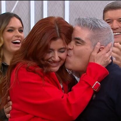 César Sousa e a namorada, Fátima