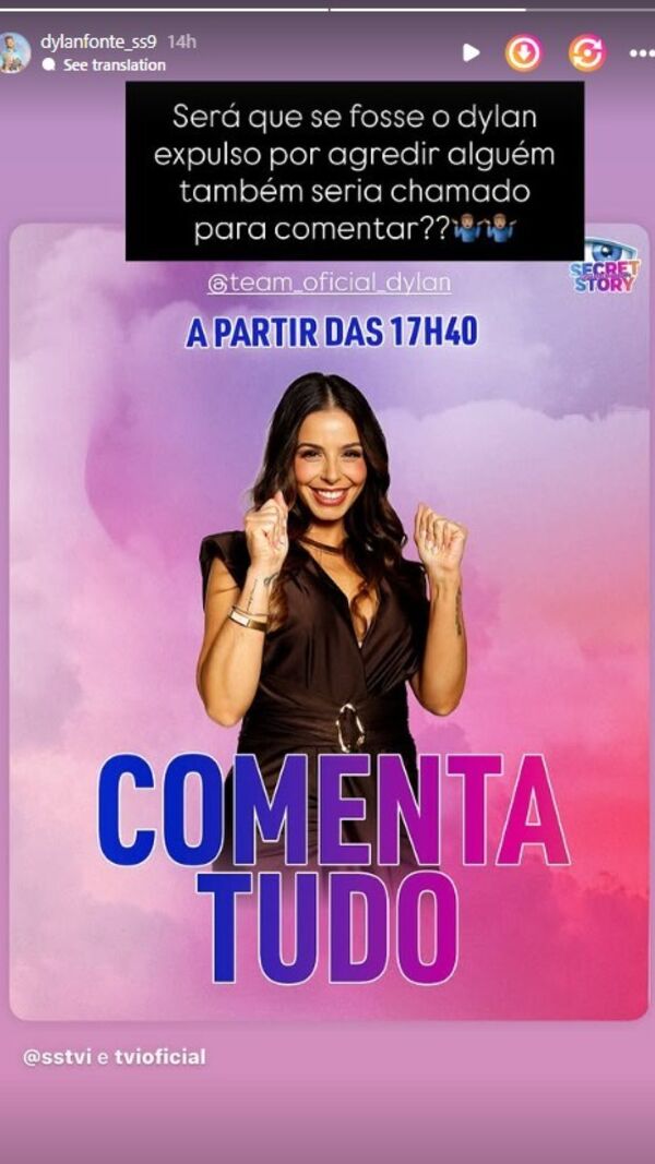 Família de Dylan indignada com o regresso de Vera à TVI