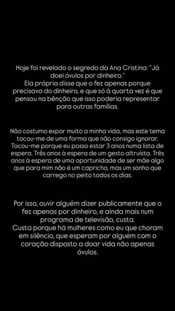 Ana Cristina, Lídia, story