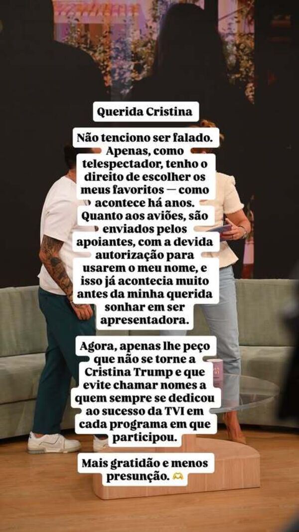 Bruno Savate, Cristina, story