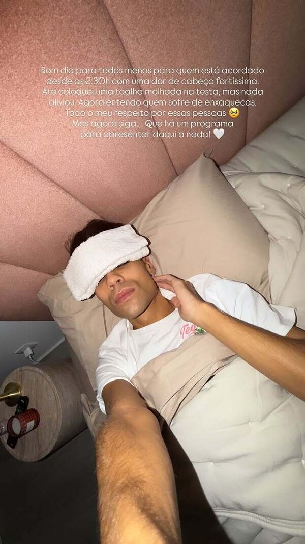 Zé Lopes sofre com uma dor enxaqueca