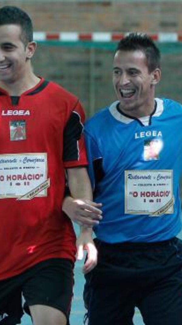 Ruben Amorim e João Pereira em torneio de homenagem a Bruno Baião em 2010