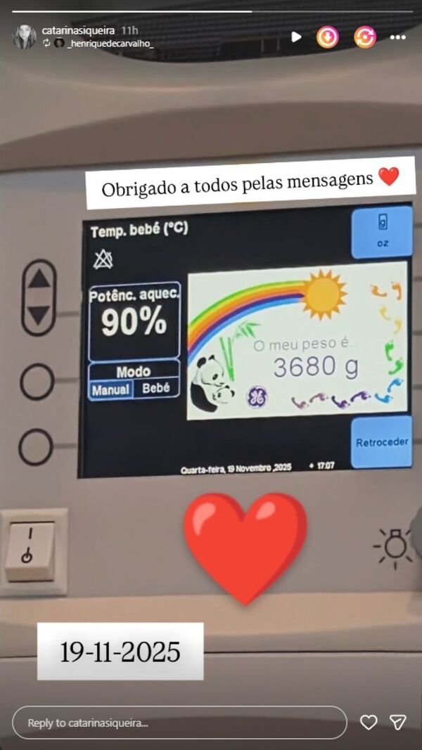 Catarina Siqueira e Henrique Carvalho já foram pais