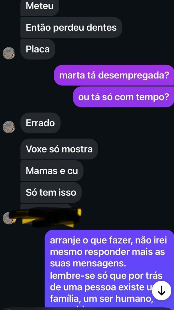 Ameaças, filha de Bruno Simão, Casa dos Segredos