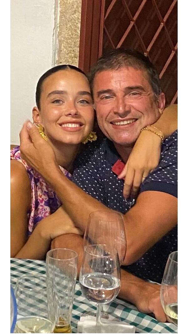 Catarina Maia com o pai