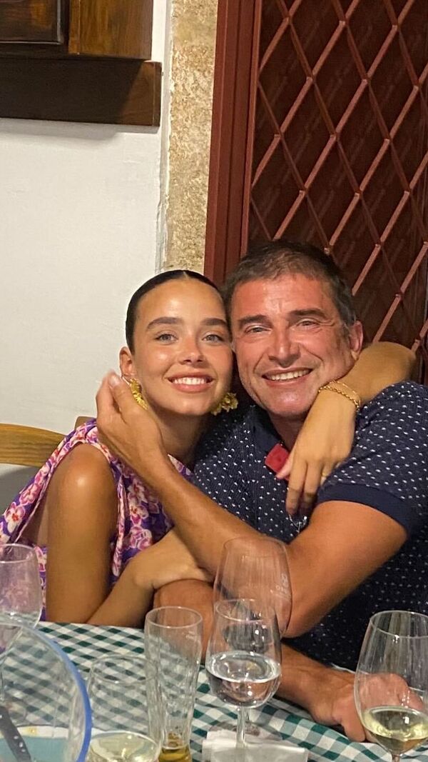 Catarina Maia com o pai