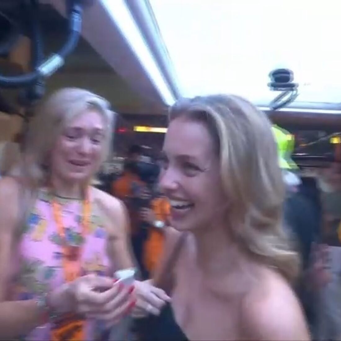 Margarida Corceiro e família de Lando Norris no GP de Abu Dhabi