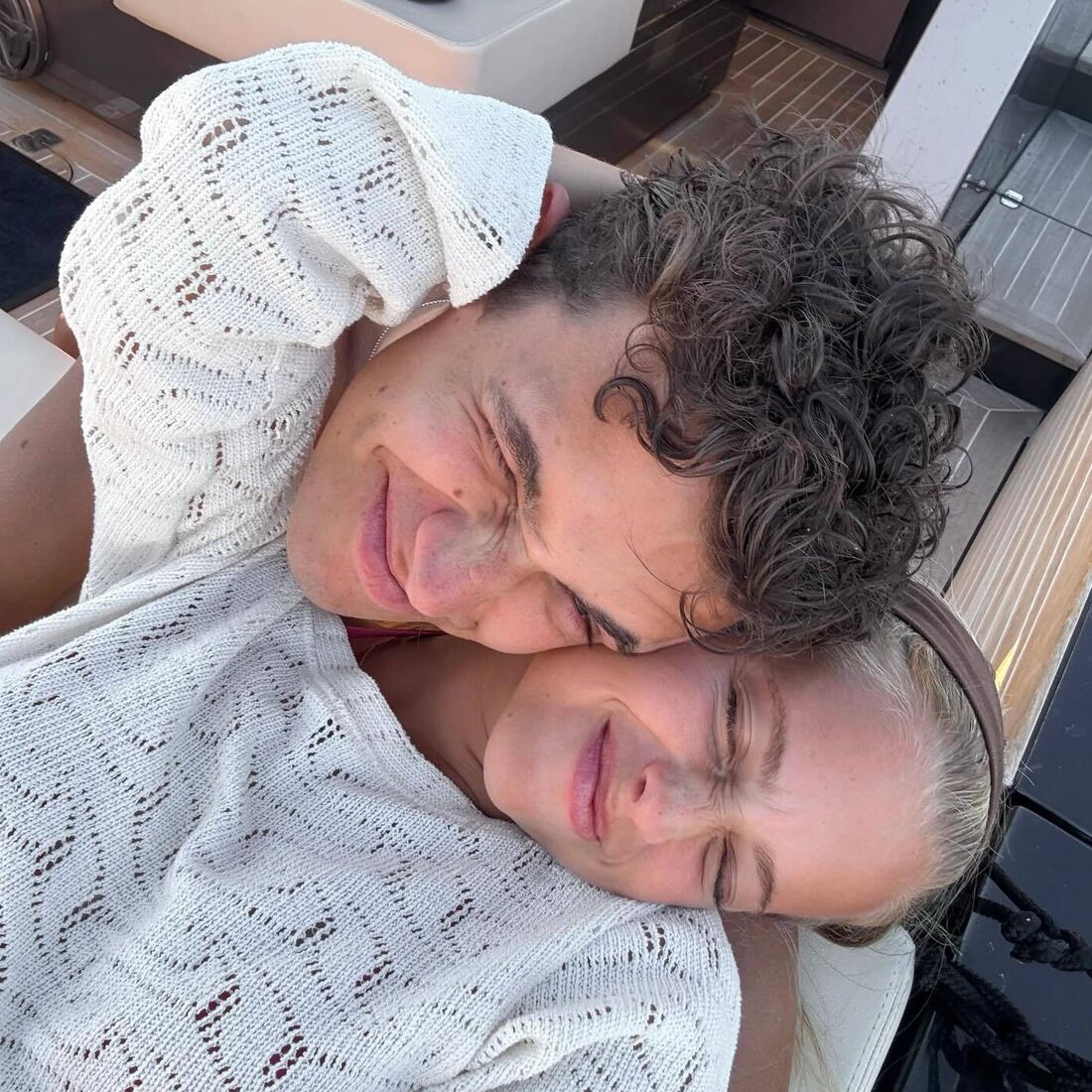 Margarida Corceiro e Lando Norris