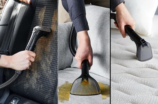 Aspiradores de tapetes e estofos limpam manchas em toda a casa