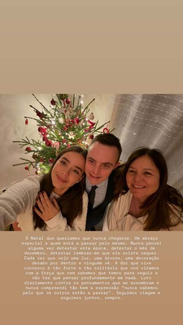 Catarina Maia com a família